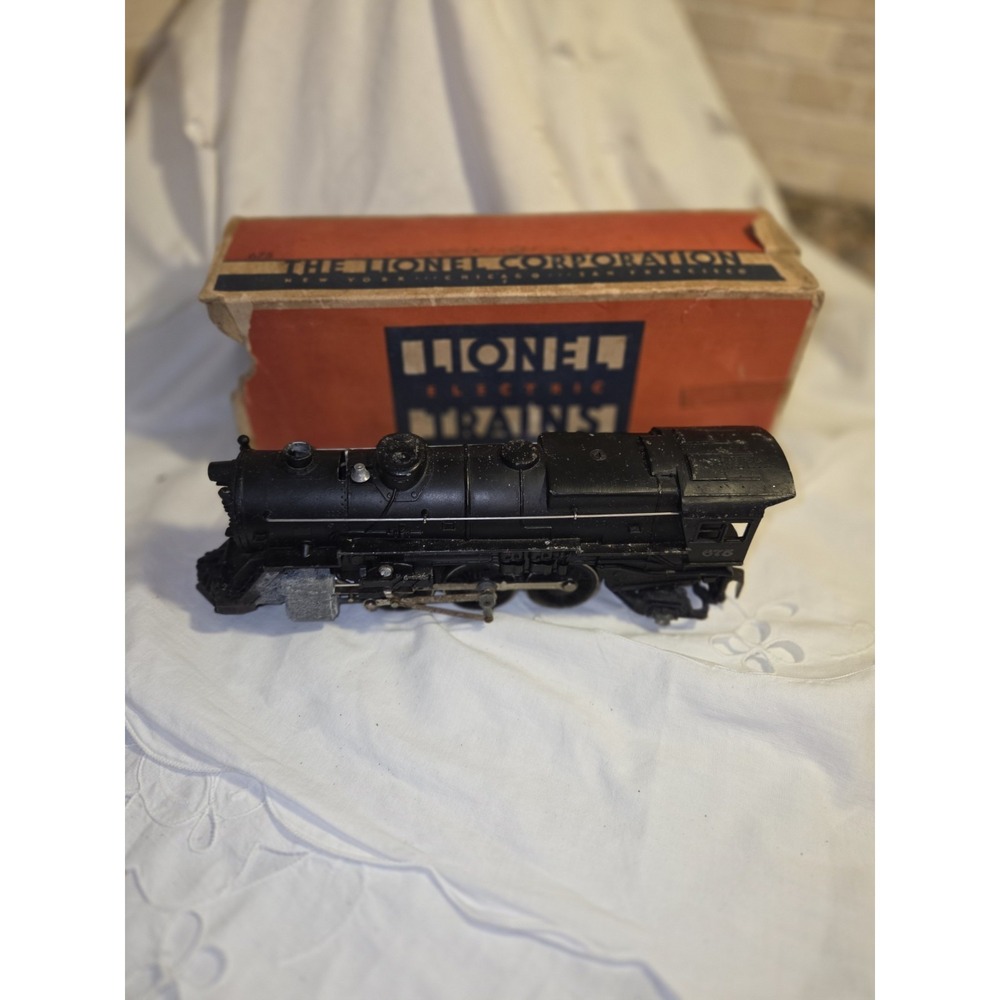 Vintage Lionel 675 Steam Locomotive Postwar O Gauge Train Black Diecast Metal